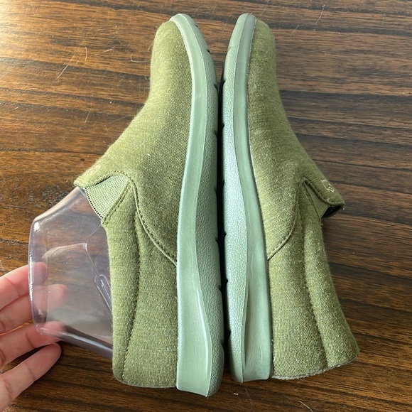 NWOT Merinos olive army green slip on sneakers wool handmade comfort women’s 6 - Picture 8 of 10